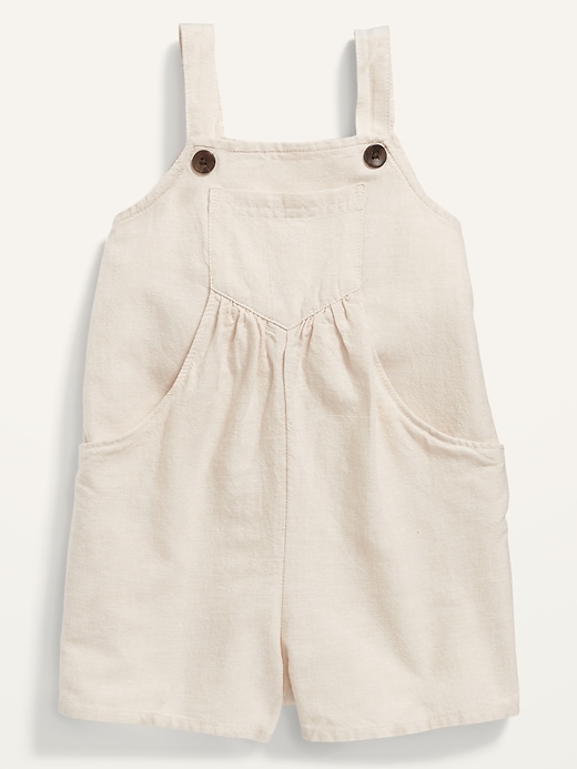 View large product image 1 of 1. Sleeveless Utility-Pocket Romper for Toddler Girls