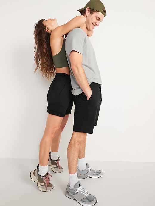 Gender-Neutral Jogger Sweat Shorts for Adults -- 7.5-inch inseam