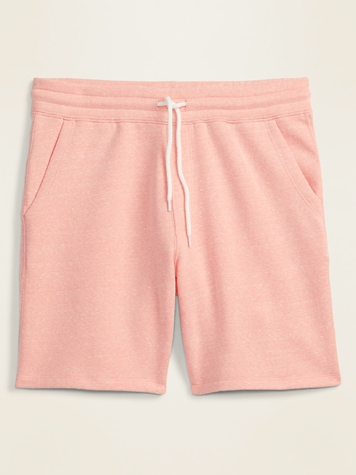 View large product image 2 of 2. Gender-Neutral Jogger Sweat Shorts for Adults -- 7.5-inch inseam
