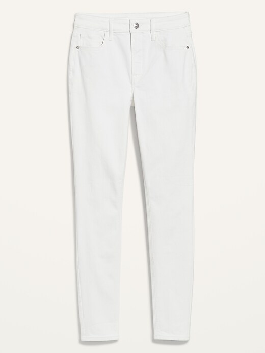 Old Navy High-Waisted Rockstar Super Skinny White Jeans for Women white. 1