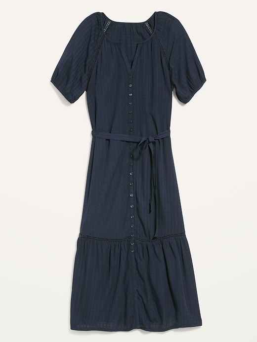 Old Navy Dobby Tie-Belt Shirt Dress for Women. 1