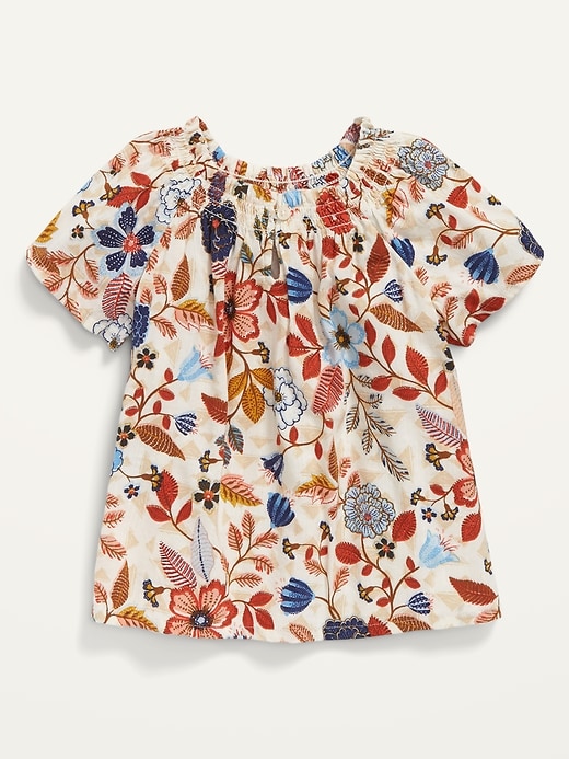 Floral RuffleNeck Swing Top for Toddler Girls Old Navy