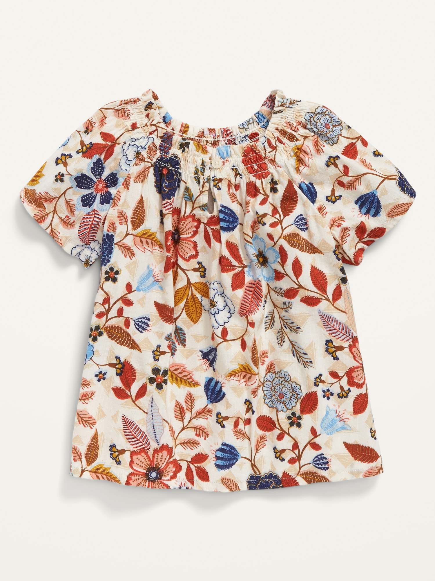 Floral Ruffle-Neck Swing Top for Toddler Girls | Old Navy