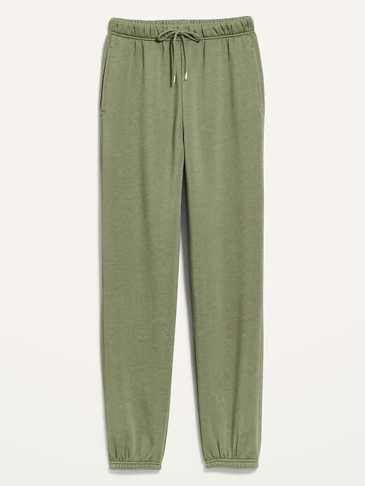Image number 4 showing, Extra High-Waisted Cropped French-Terry Classic Jogger Sweatpants