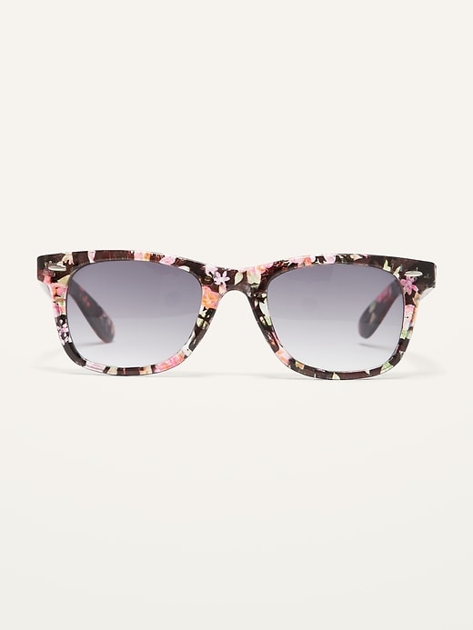 View large product image 1 of 3. Floral Square-Frame Sunglasses For Women