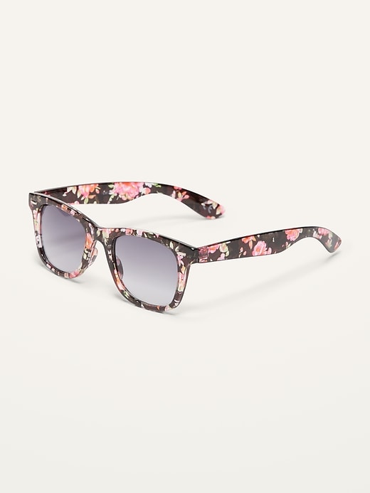 View large product image 2 of 3. Floral Square-Frame Sunglasses For Women
