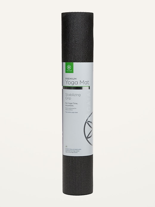 View large product image 1 of 2. Gaiam&#174 Premium Yoga Mat with Stabilizing Grip