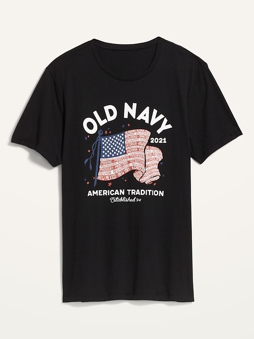 View large product image 1 of 1. 2021 U.S. Flag Graphic Tee