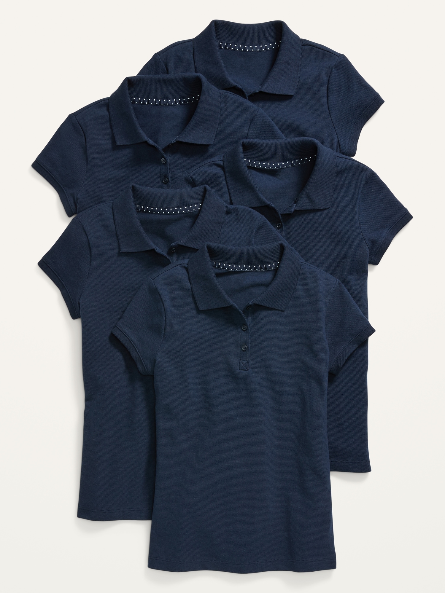 Oldnavy Uniform Short-Sleeve Polo Shirt 5-Pack for Girls