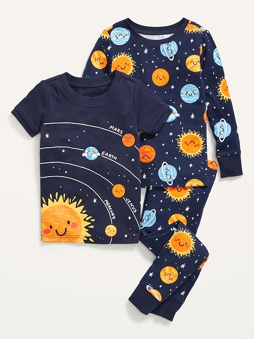 View large product image 1 of 2. Unisex 3-Piece Graphic Pajama Set for Toddler