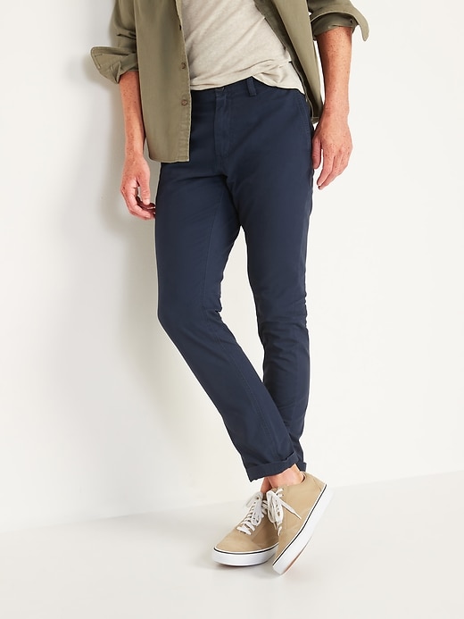 View large product image 1 of 2. Skinny Lived-In Khaki Non-Stretch Pants