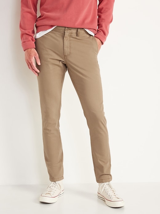 View large product image 1 of 2. Skinny Lived-In Khaki Non-Stretch Pants