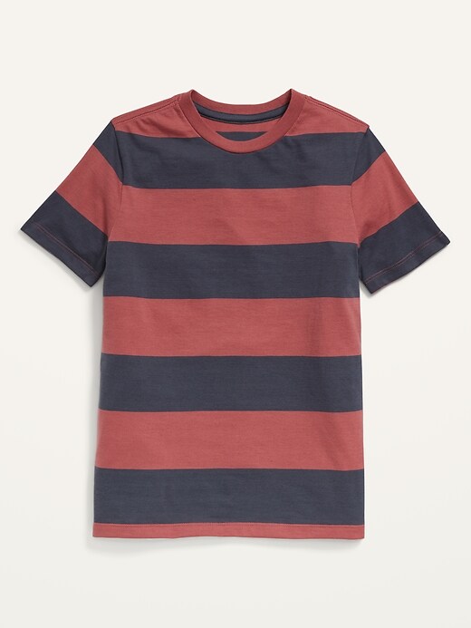 View large product image 1 of 2. Softest Short-Sleeve Striped T-Shirt for Boys