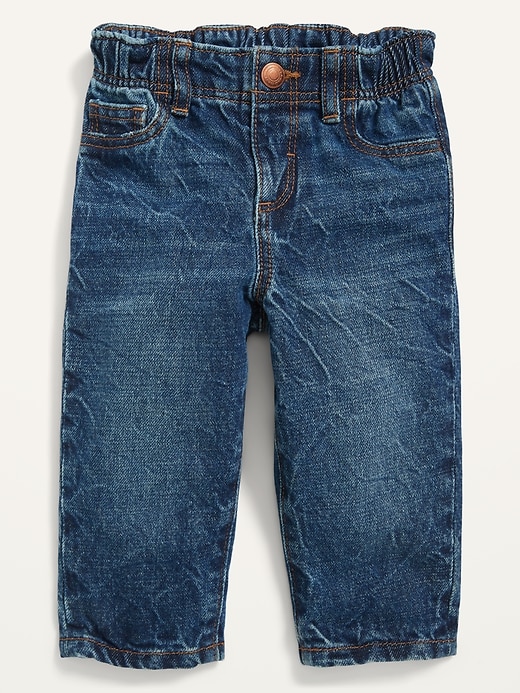 View large product image 1 of 2. Unisex Loose Dark-Wash Jeans for Baby