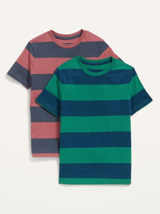 View large product image 1 of 2. Softest Rugby-Stripe T-Shirt 2-Pack For Boys