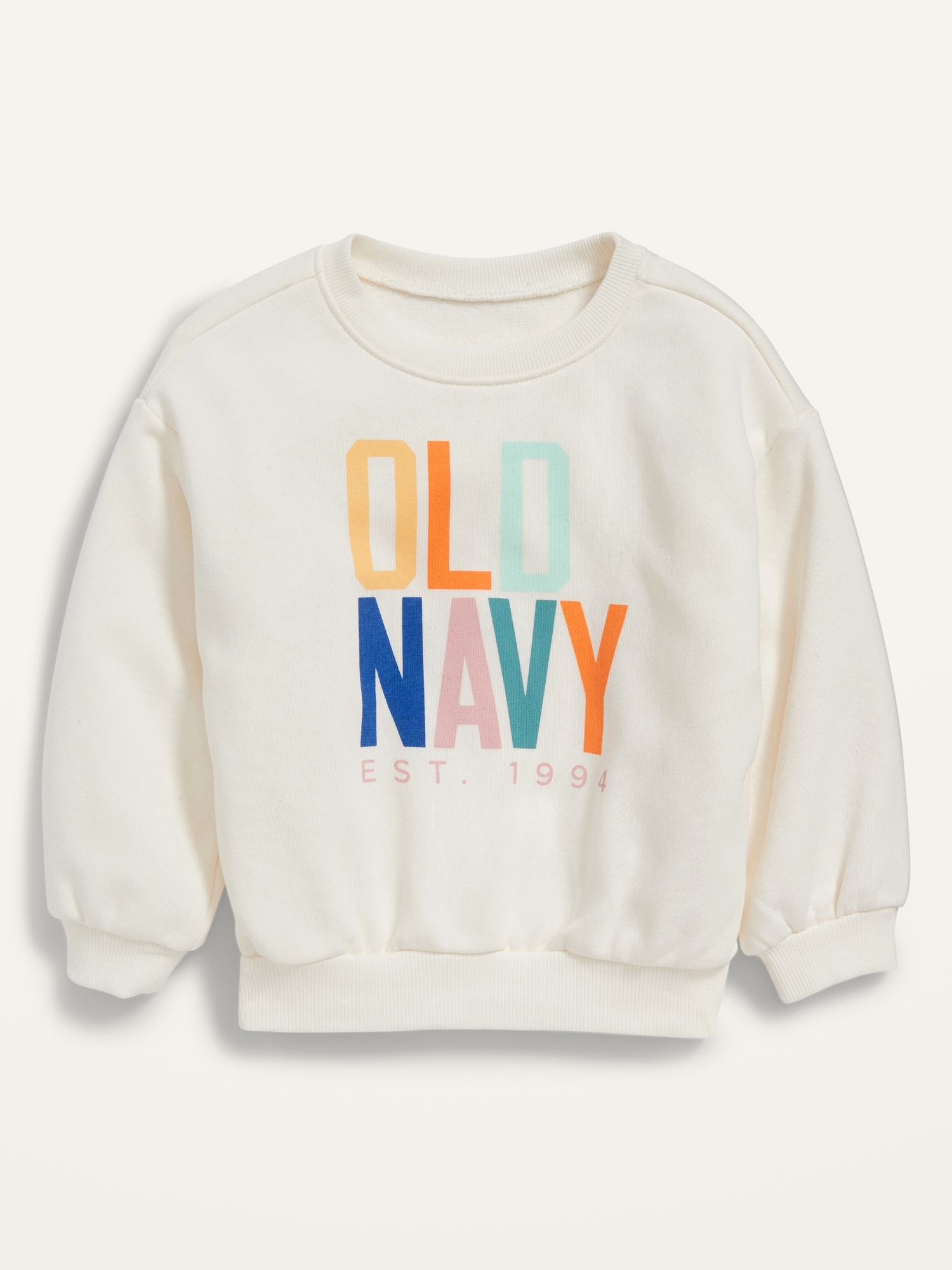 Logo Crew-Neck Pullover Sweatshirt for Toddler Girls