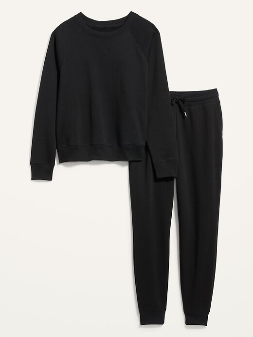 Image number 4 showing, Vintage Sweatshirt & Jogger Sweatpants Set for Women