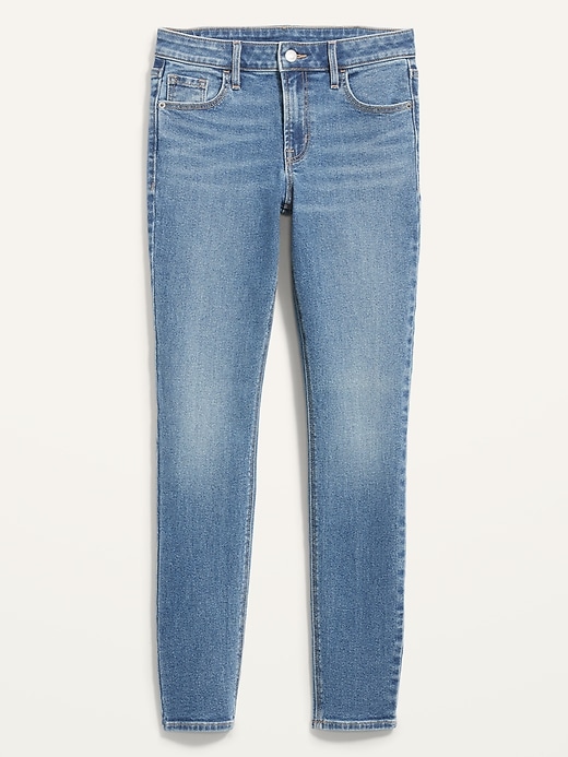 Image number 4 showing, Mid-Rise Rockstar Super-Skinny Jeans for Women