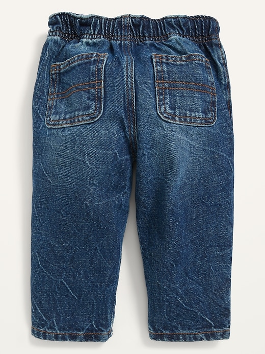 View large product image 2 of 2. Unisex Loose Dark-Wash Jeans for Baby