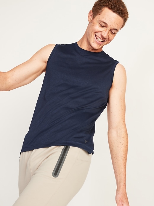Image number 1 showing, Go-Dry Cool Odor-Control Core Tank Top for Men