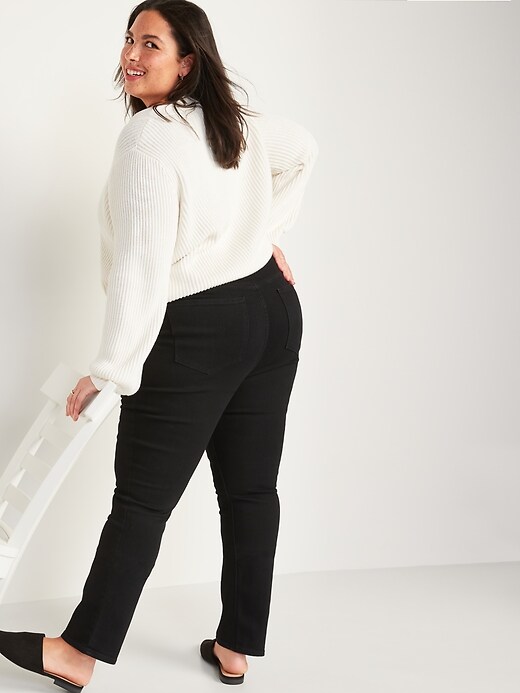 Image number 8 showing, High-Waisted Straight-Leg Jeans for Women