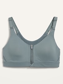 High-Support PowerSoft Zip-Front Sports Bra for Women 32C-42C, Old Navy