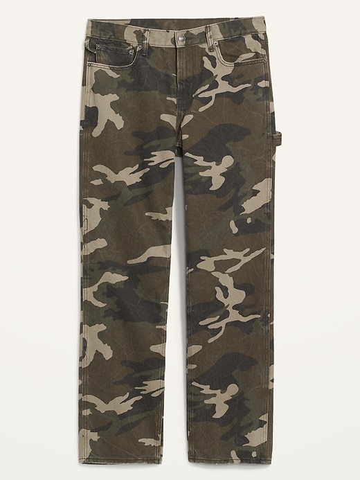 Image number 4 showing, Loose Camo Non-Stretch Carpenter Jeans