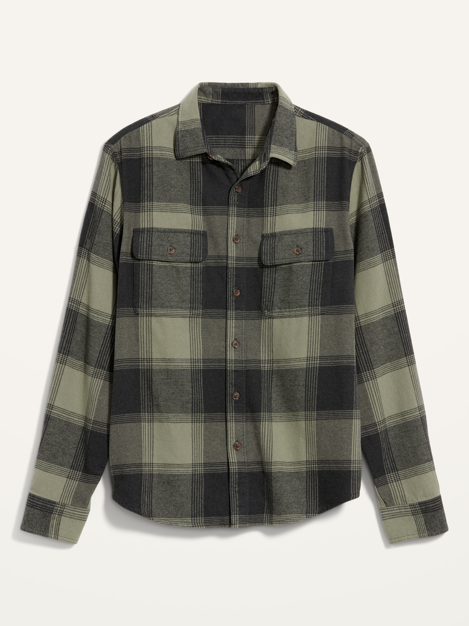 Regular-Fit Patterned Flannel Shirt for Men | Old Navy