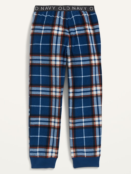 View large product image 2 of 2. Microfleece Pajama Jogger Pants for Boys