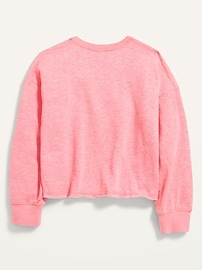 View large product image 3 of 3. Vintage Slouchy Raw-Hem Sweatshirt for Girls