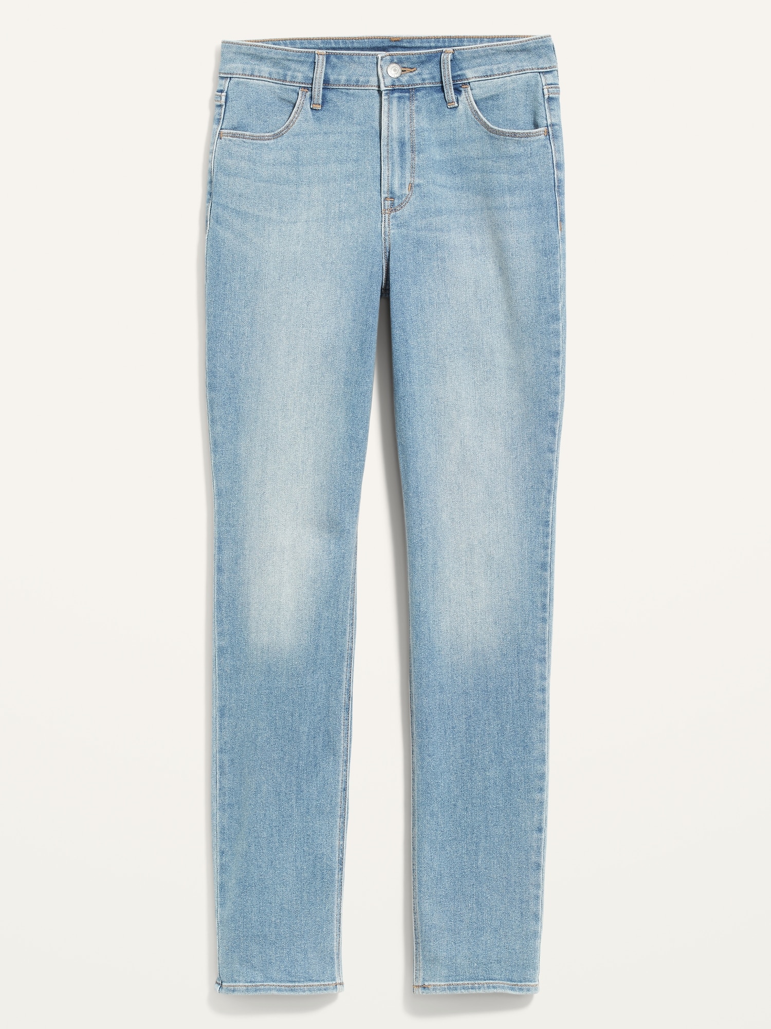 High-Waisted Light-Wash Straight-Leg Jeans for Women | Old Navy