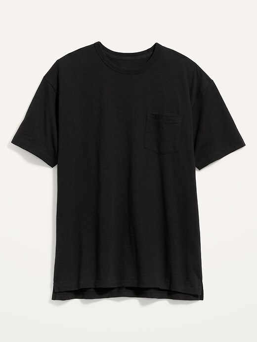 Image number 4 showing, Oversized Slub-Knit Pocket T-Shirt