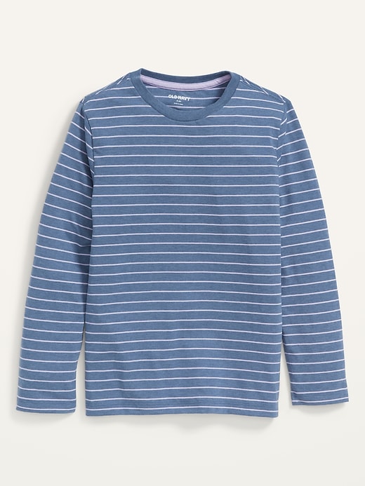 View large product image 1 of 1. Softest Long-Sleeve Striped T-Shirt for Boys