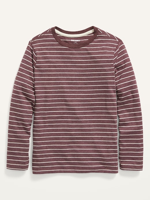 View large product image 1 of 2. Softest Long-Sleeve Striped T-Shirt for Boys