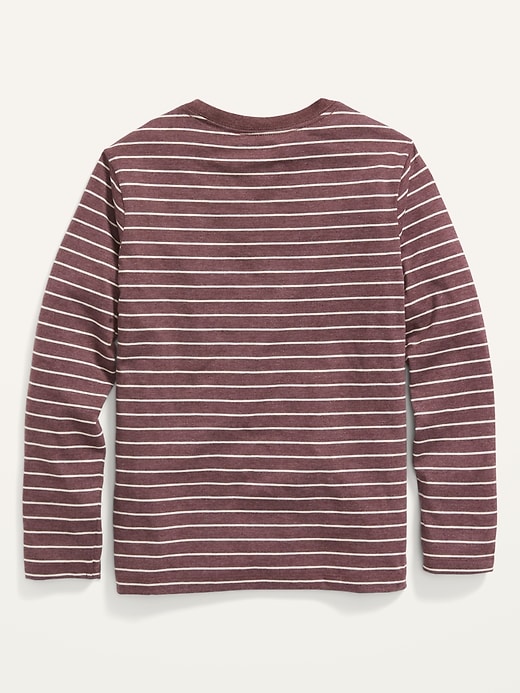 View large product image 2 of 2. Softest Long-Sleeve Striped T-Shirt for Boys