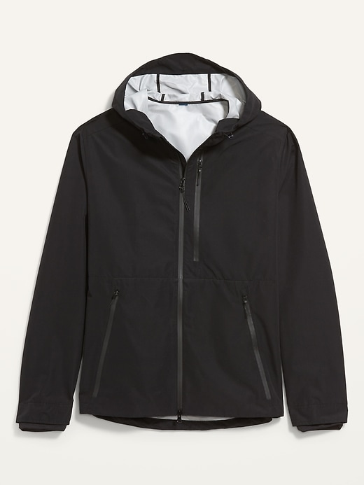 Image number 4 showing, Go-H20 Water-Resistant Hooded Rain Jacket