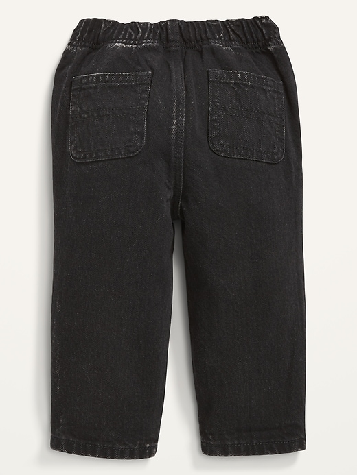 View large product image 2 of 2. Unisex Loose Black Jeans for Baby