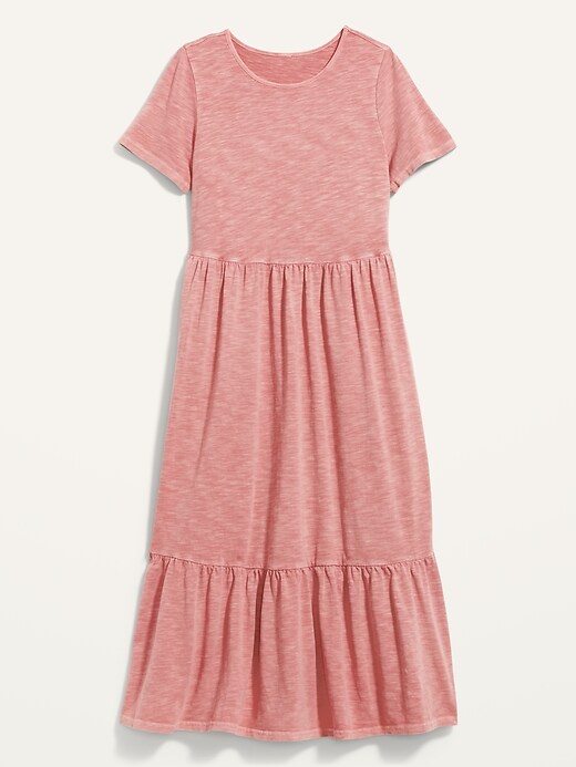 Image number 4 showing, Garment-Dyed Fit & Flare Slub-Knit Midi Dress