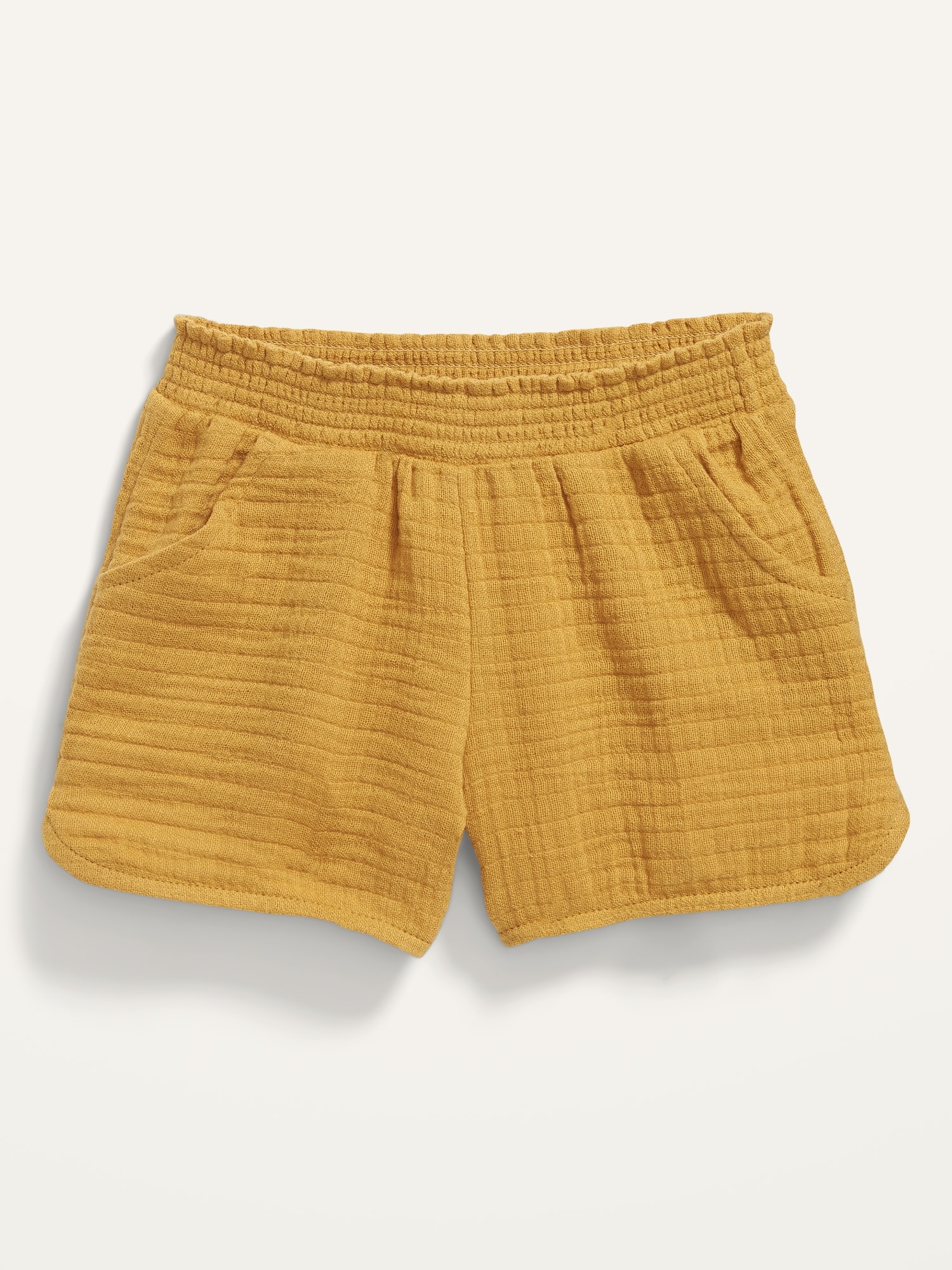 Dobby Pull-On Shorts for Toddler Girls