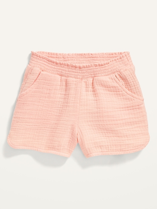 View large product image 1 of 1. Dobby Pull-On Shorts for Toddler Girls