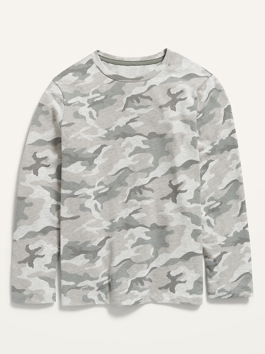 View large product image 1 of 1. Softest Long-Sleeve Camo T-Shirt For Boys
