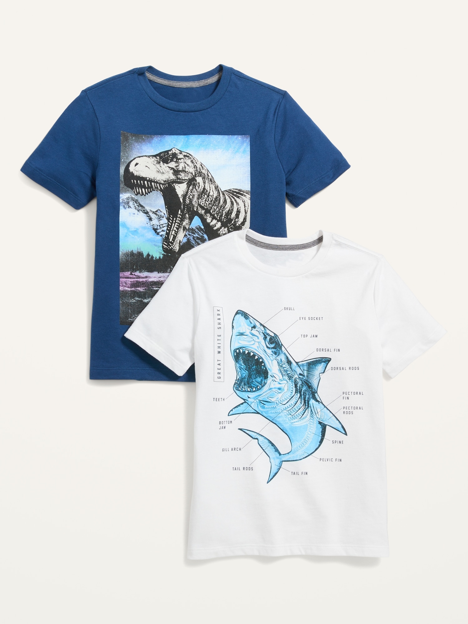 2-Pack Short-Sleeve Graphic T-Shirt For Boys