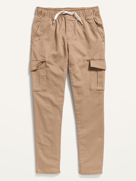 View large product image 1 of 1. Slim Taper Built-In Flex Pull-On Cargo Pants For Boys