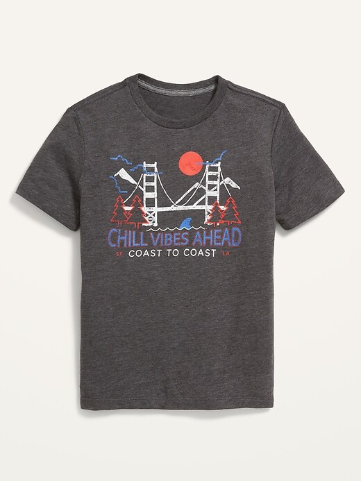 Graphic Crew-Neck T-Shirt For Boys