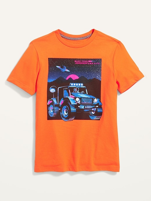 Graphic Crew-Neck T-Shirt For Boys 