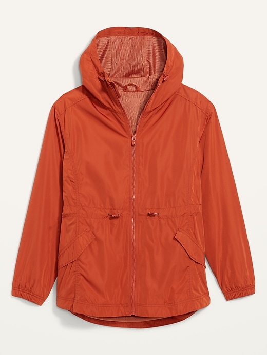 Image number 4 showing, Water-Resistant Hooded Utility Anorak Jacket