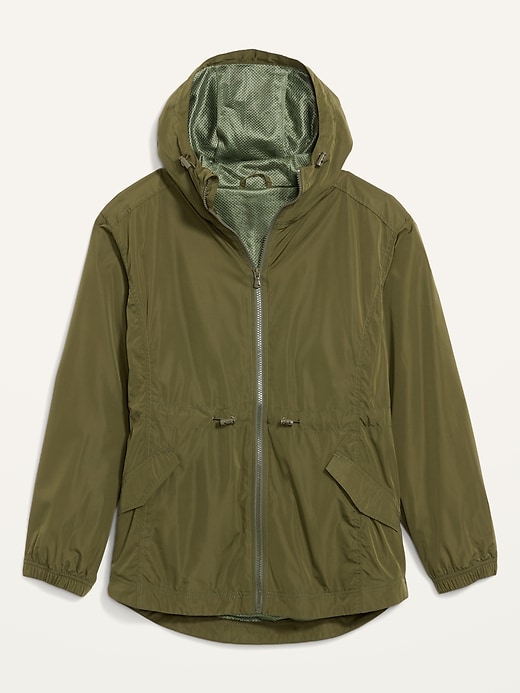 Image number 4 showing, Water-Resistant Hooded Utility Anorak Jacket