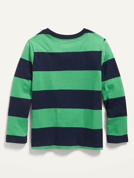 View large product image 2 of 2. Unisex Striped Long-Sleeve T-Shirt for Toddler