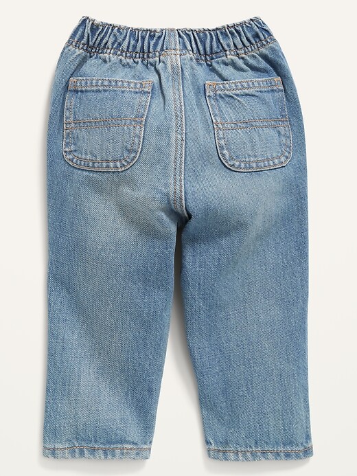 View large product image 2 of 2. Unisex Loose Rip-and-Repair Jeans for Baby