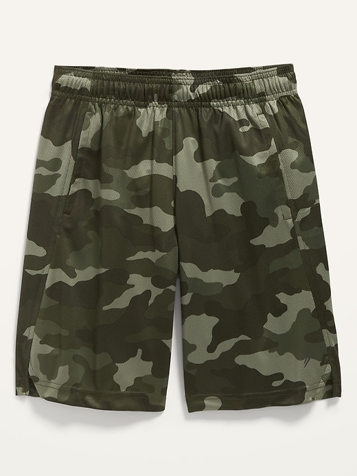 View large product image 1 of 1. Go-Dry Camo-Print Mesh Shorts For Boys